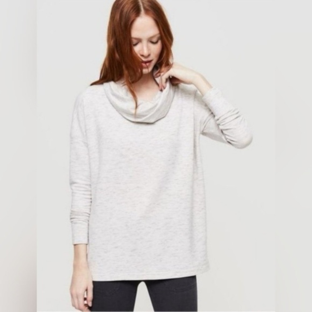 Lou & Grey Cozy Signature‎ Soft Cowl Neck Sweater